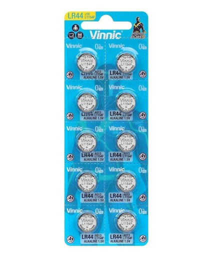 Vinnic – Alkaline Button Battery Ag13 L1154f Lr44 Blister*10 Vinnic – Alkaline Button Battery Ag13 L1154f Lr44 Blister*10