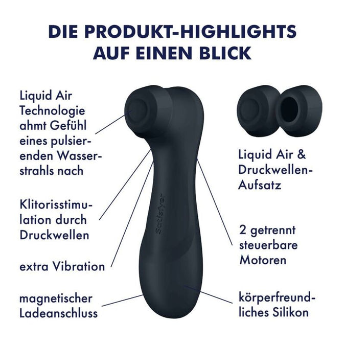 Satisfyer – Pro 2 Generatie 3 Liquid Air Technologie Zwart
