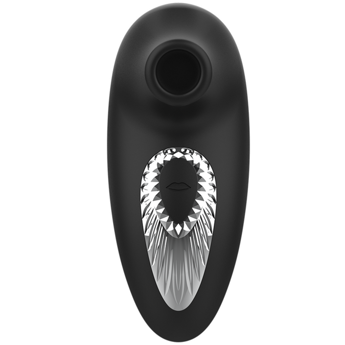 Black&silver – Drake Deluxe Sucking Vibe Rechargeable Silicone Black