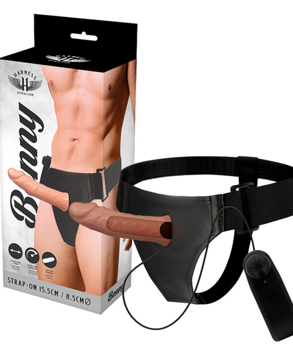 Harness Attraction – Rnes Hollow Benny mit Vibrator 15 Cm – O – 4,5 Cm Harness Attraction – Rnes Hollow Benny mit Vibrator 15 Cm – O – 4,5 Cm