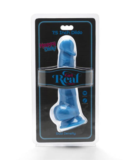 Get Real – Happy Dicks Dildo mit Hoden Blau 19 cm Get Real – Happy Dicks Dildo mit Hoden Blau 19 cm