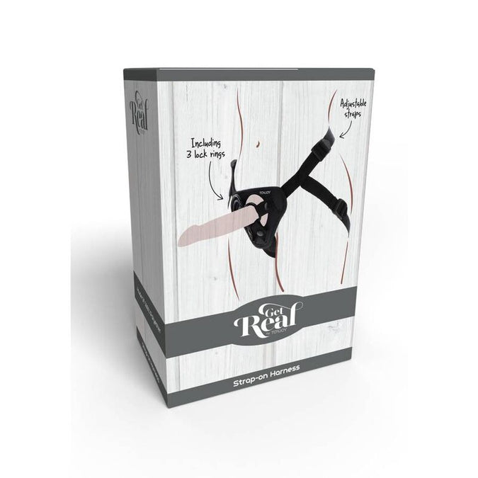 Get Real – Strap-On Geschirr Schwarz
