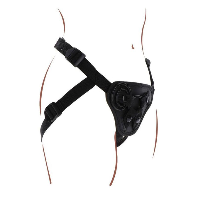 Get Real – Strap-On Geschirr Schwarz