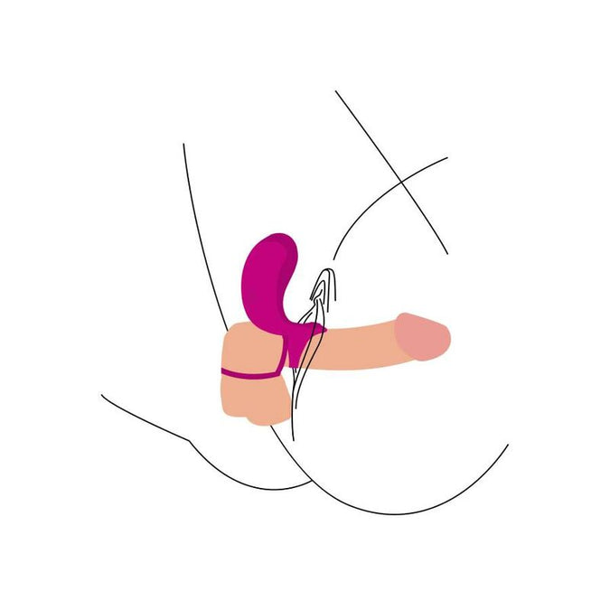 Xocoon – Couples Stimulator Ring Fuchsia
