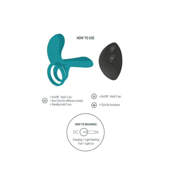 Xocoon – Paarvibrator Ring Grün