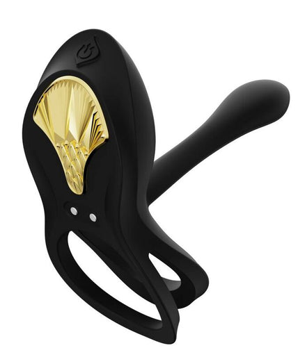 Zalo – Bayek Vibrating Couples Ring Black Zalo – Bayek Vibrating Couples Ring Black