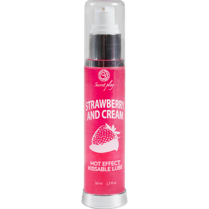 Secretplay – Lubricant 2-1 Heat Effect Strawberry & Cream 50 Ml