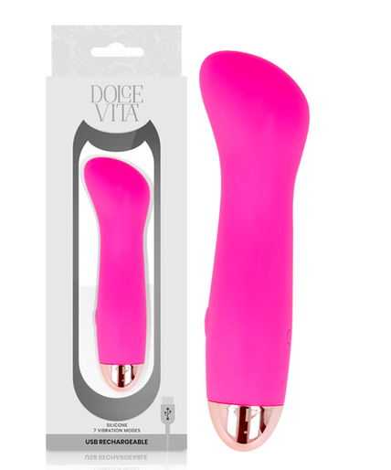 Pleasurements – Dolce Vita – Wiederaufladbarer Vibrator One Pink mit 7 Geschwindigkeiten Pleasurements – Dolce Vita – Wiederaufladbarer Vibrator One Pink mit 7 Geschwindigkeiten