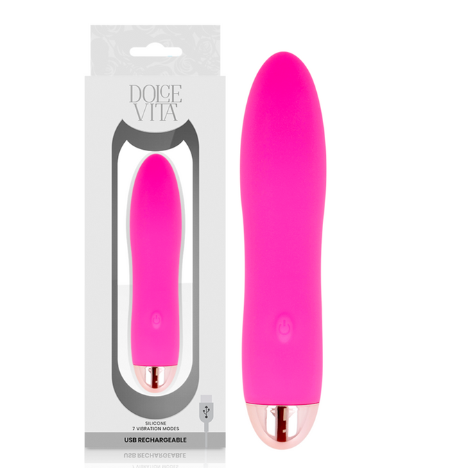 Pleasurements – Dolce Vita – Wiederaufladbarer Vibrator Four Pink mit 7 Geschwindigkeiten