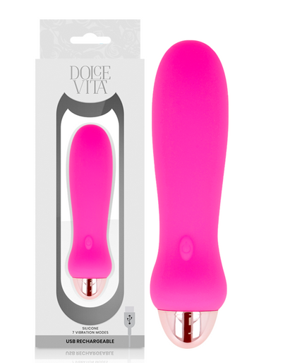 Pleasurements – Dolce Vita – Wiederaufladbarer Vibrator Five Pink mit 7 Geschwindigkeiten Pleasurements – Dolce Vita – Wiederaufladbarer Vibrator Five Pink mit 7 Geschwindigkeiten