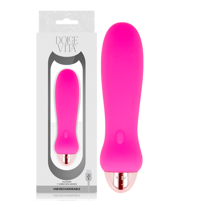 Pleasurements – Dolce Vita – Wiederaufladbarer Vibrator Five Pink mit 7 Geschwindigkeiten