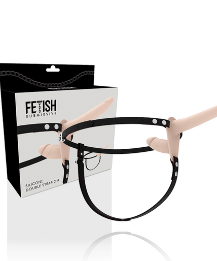 Fetish Submissive Harness – Doppelpenetration Hautfarben Fetish Submissive Harness – Doppelpenetration Hautfarben