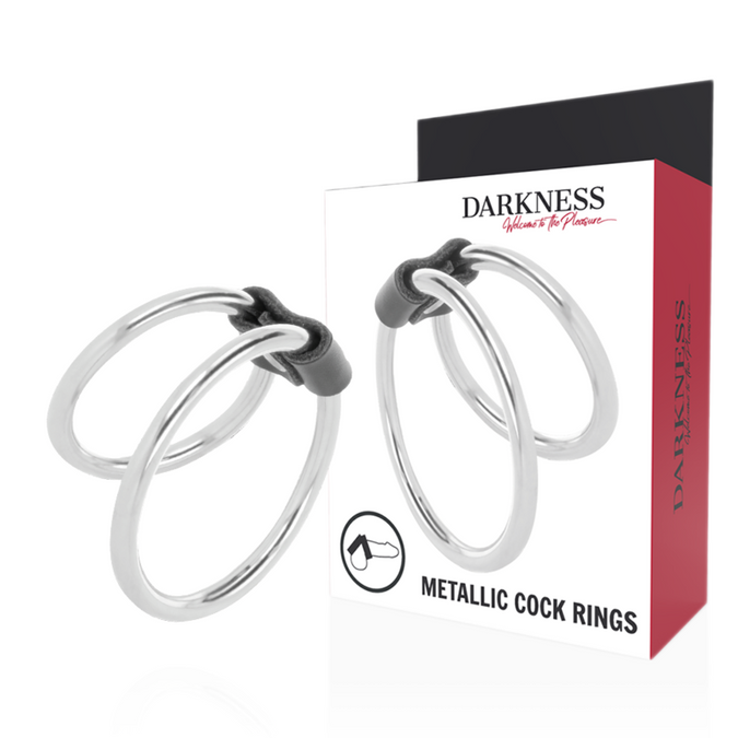 Darkness – Doppelter Metall Penisring