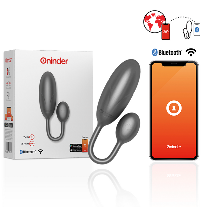 Oninder – Denver Vibrations-Ei Schwarz 7 x 2,7 cm Kostenlose App