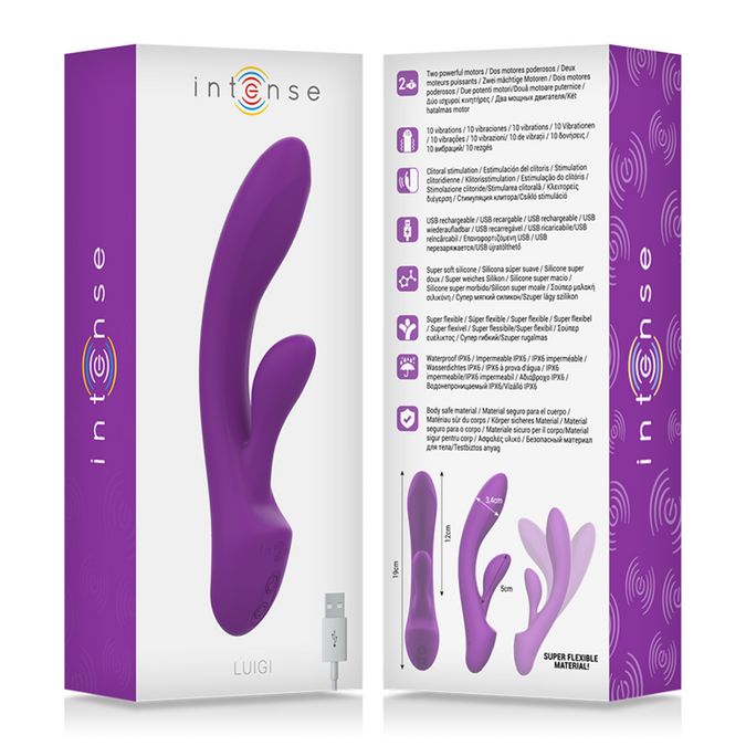 Intense – Luigi Rabbit Vibrator Flüssigsilikon Lila