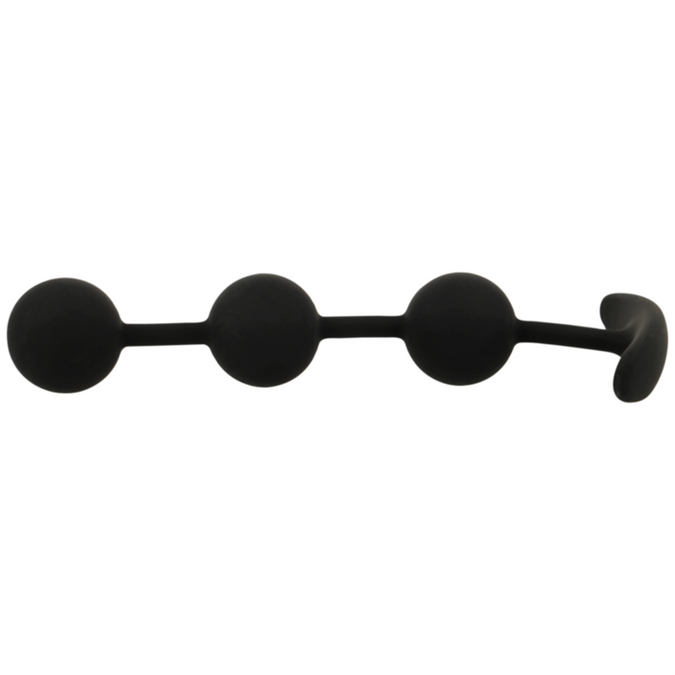 Black&silver – Harry Analrosenkranz 3 Silikonkugeln 14 Cm