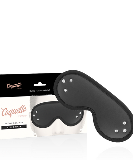 Coquette Chic Desire – Fantasie-Blindmaske aus veganem Leder mit Neoprenfutter Coquette Chic Desire – Fantasie-Blindmaske aus veganem Leder mit Neoprenfutter