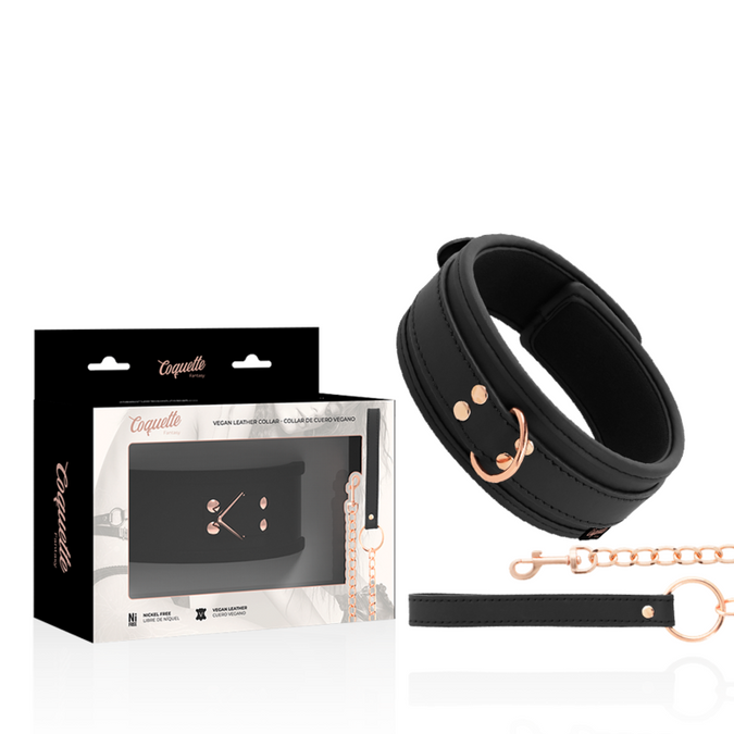 Coquette Chic Desire – Fantasy veganes Lederhalsband mit Neoprenfutter