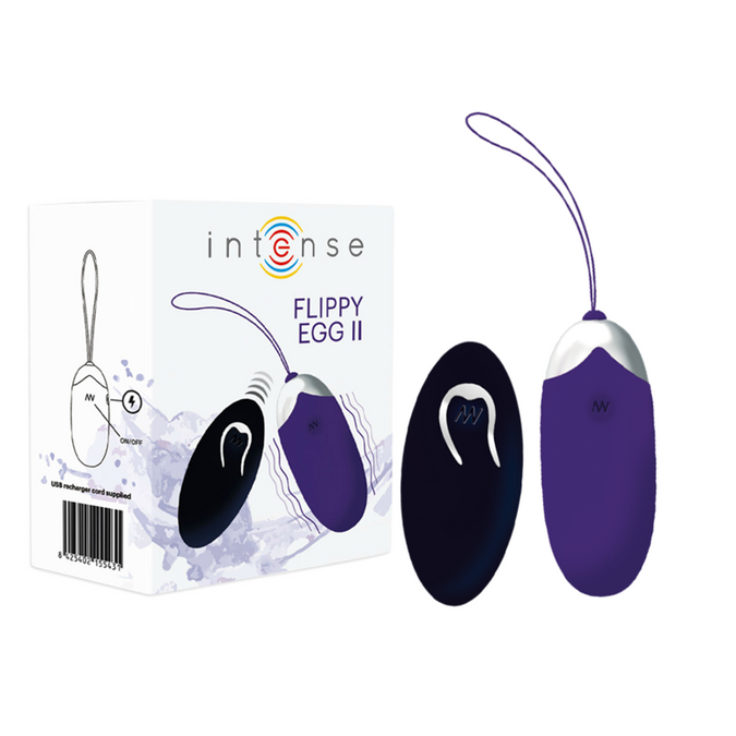 Intense – Flippy II Vibrations-Ei mit Fernbedienung Lila