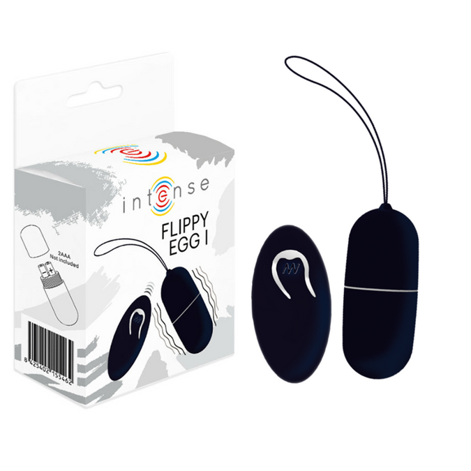 Intense – Flippy I Vibrations-Ei mit Fernbedienung Schwarz
