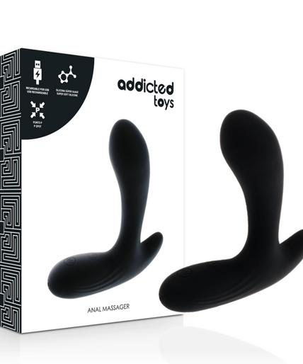 Addicted Toys – Dual-Motor Anal Massager with 30 Vibration Functions – Black Addicted Toys – Dual-Motor Anal Massager with 30 Vibration Functions – Black