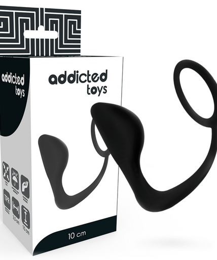 Addicted Toys – Analplug mit schwarzem Penisring Addicted Toys – Analplug mit schwarzem Penisring