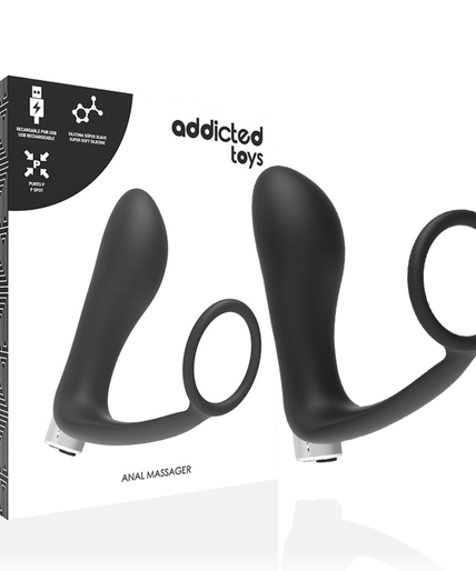 Addicted Toys – Prostatic Vibrator Rechargeable Model 1 – Black Addicted Toys – Prostatic Vibrator Rechargeable Model 1 – Black