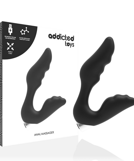Addicted Toys – Wiederaufladbarer Prostatavibrator Modell 6 – Schwarz Addicted Toys – Wiederaufladbarer Prostatavibrator Modell 6 – Schwarz
