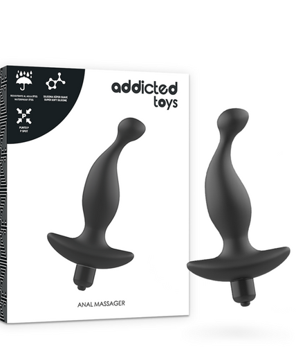 Addicted Toys – Anal Massager mit Vibration Modell 1 – Schwarz Addicted Toys – Anal Massager mit Vibration Modell 1 – Schwarz