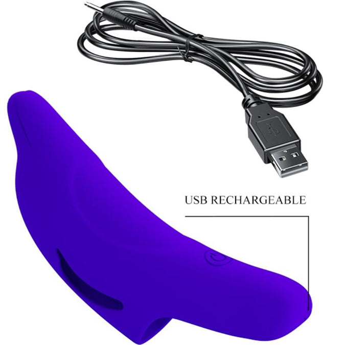 Pretty Love – Delphini Powerful Dark Blue Finger Stimulator