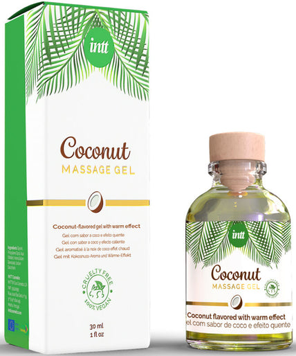 Intt – Vegan Massage Gel with Coconut Flavor and Heating Effect Intt – Vegan Massage Gel with Coconut Flavor and Heating Effect