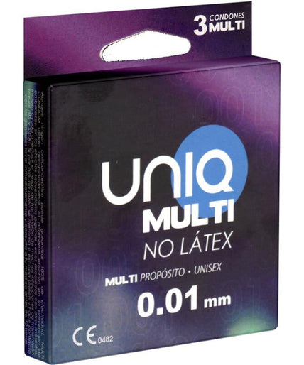 Uniq – Multi Latex Free Condoms 3 Units Uniq – Multi Latex Free Condoms 3 Units