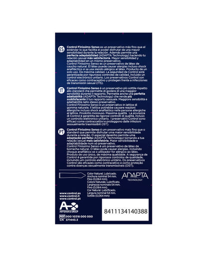Controle – Adapta Senso Condooms 12 Stuks Controle – Adapta Senso Condooms 12 Stuks