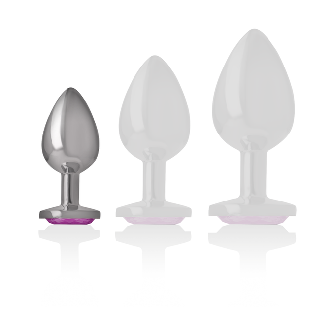 Intense – Aluminum Metal Anal Plug Pink Heart Size S
