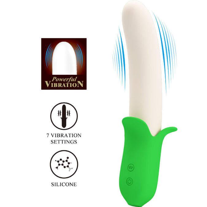 Pleasurements – Pretty Love – Banana Knight Vibrator Hellgrün