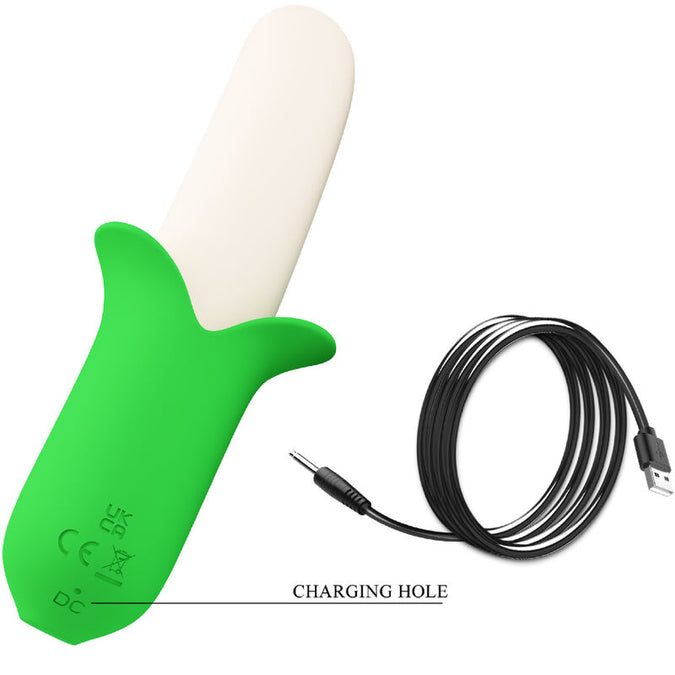 Pleasurements – Pretty Love – Banana Knight Vibrator Hellgrün