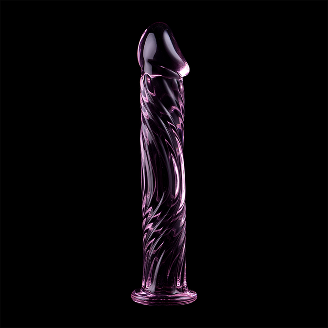 Nebula-serie van Ibiza – Model 12 Dildo van Borosilicaatglas Roze 17 cm – Ø 3,5 cm