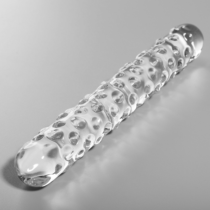 Nebula Series by Ibiza – Model 15 Dildo Borosilicate Glass Clear 18.5 cm – Ø 4 cm