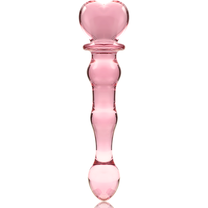 Nebula-serie van Ibiza – Model 21 Dildo van Borosilicaatglas Roze 20,5 cm – Ø 4 cm