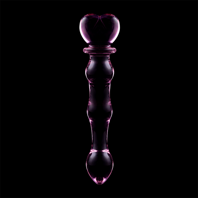 Nebula-serie van Ibiza – Model 21 Dildo van Borosilicaatglas Roze 20,5 cm – Ø 4 cm