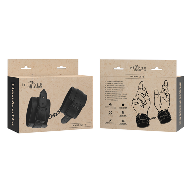 Intense – Fetisch Vegan Leder Handschellen