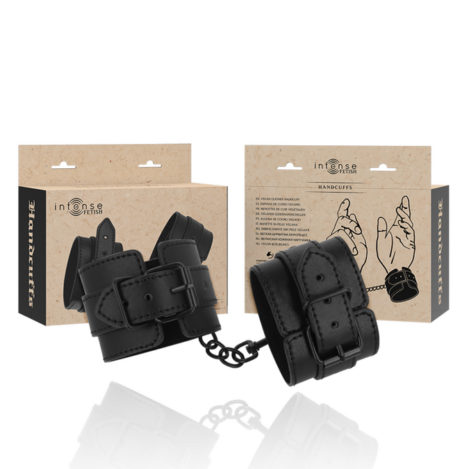 Intense – Fetisch Vegan Leder Handschellen