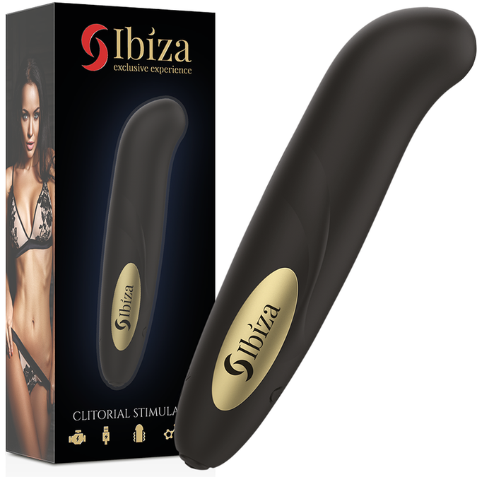 Ibiza – Clit Stimulator Usb Charger 10 Vibration Modes Golden 13 X 2,9 Cm