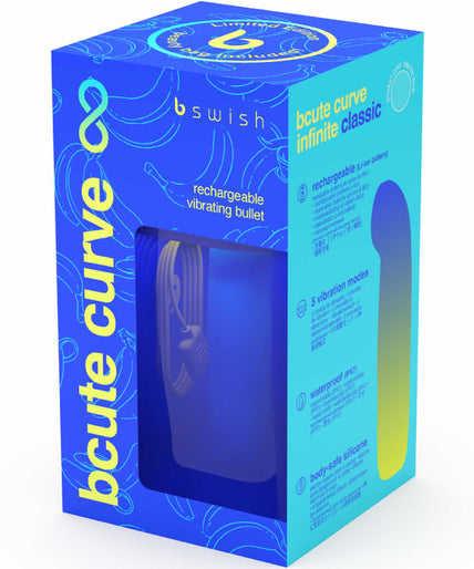 B Swish – Bcute Curve Infinite Classic Limited Edition Blue Silicone Rechargeable Vibrator B Swish – Bcute Curve Infinite Classic Limited Edition Blue Silicone Rechargeable Vibrator