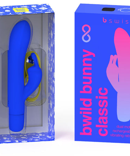 B Swish – Bwild Bunny Infinite Classic Wiederaufladbarer Vibrator Blaues Silikon B Swish – Bwild Bunny Infinite Classic Wiederaufladbarer Vibrator Blaues Silikon