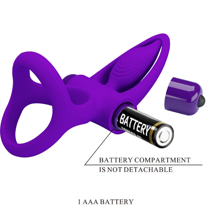 Pretty Love – Vibrator Ring 10 Vibrations Violet Silicone
