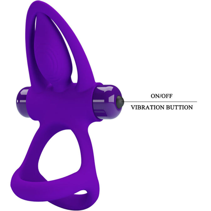 Pretty Love – Vibrator Ring 10 Vibrations Violet Silicone