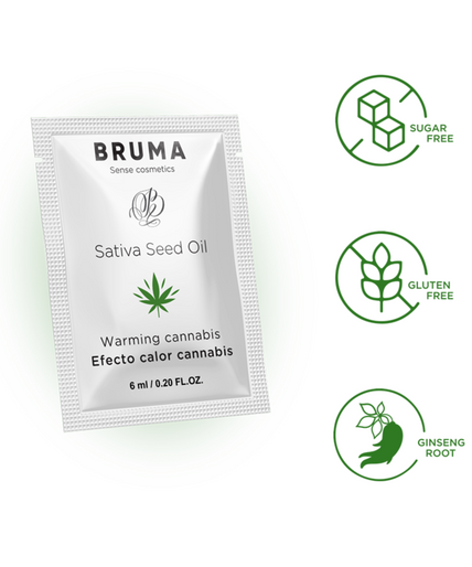 Bruma – Sativa Seed Oil Sliding Gel Warming Cannabis Flavor 6 Ml Bruma – Sativa Seed Oil Sliding Gel Warming Cannabis Flavor 6 Ml