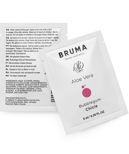 Bruma – Aloe Vera Gleitgel Kaugummi Geschmack 6 Ml Bruma – Aloe Vera Gleitgel Kaugummi Geschmack 6 Ml