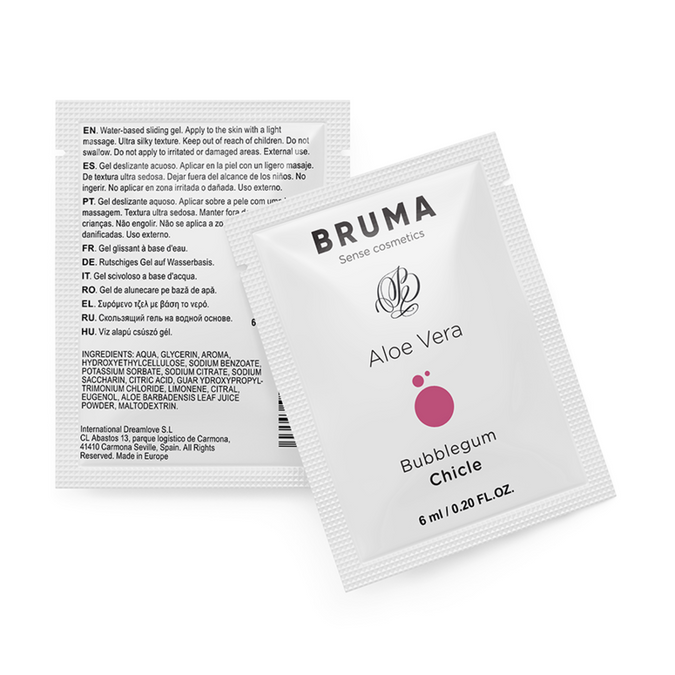 Bruma – Aloe Vera Gleitgel Kaugummi Geschmack 6 Ml